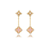 Georgini Sydney Soiree Fairwater Mother of Pearl Drop Earrings - Gold