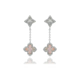 Georgini Sydney Soiree Fairwater Mother of Pearl Drop Earrings - Silver