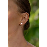 Georgini Sydney Soiree Fairwater Mother of Pearl Sud Earrings - Silver