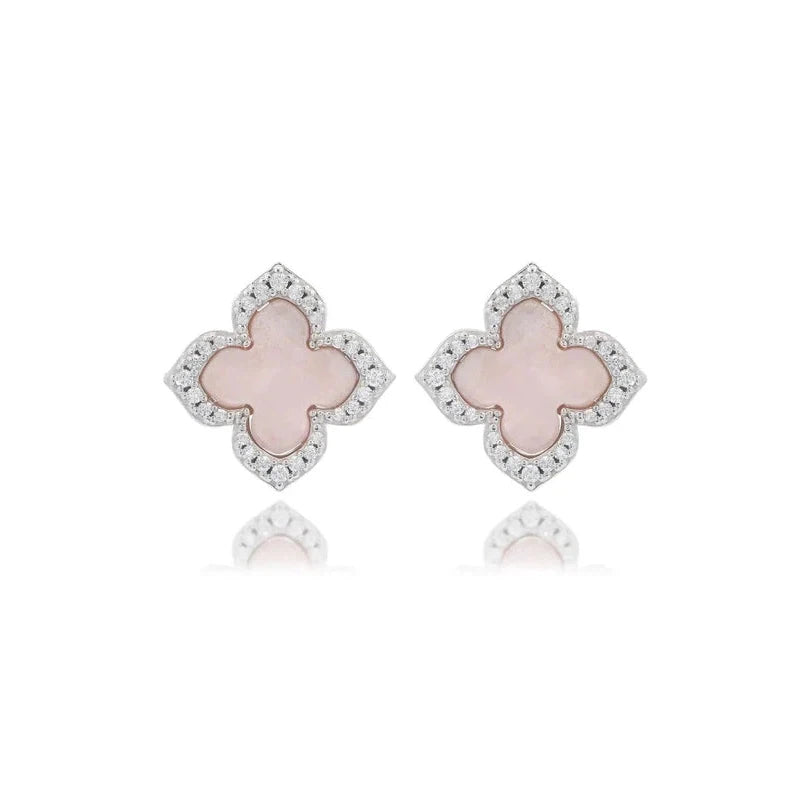 Georgini Sydney Soiree Fairwater Mother of Pearl Sud Earrings - Silver