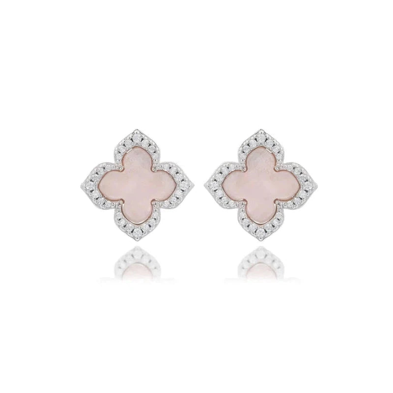 Georgini Sydney Soiree Fairwater Mother of Pearl Sud Earrings - Silver