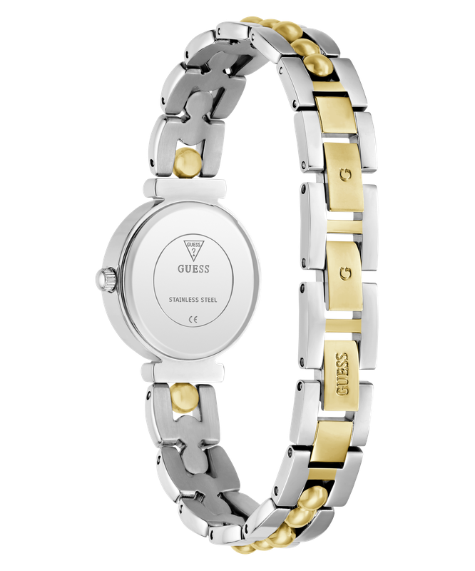 Guess 2-Tone Analog Watch with Green Dial and Gold Accents