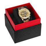 Guess 40th Anniversary Special Edition Ladies Leopard Gold Tone Multi-function Watch