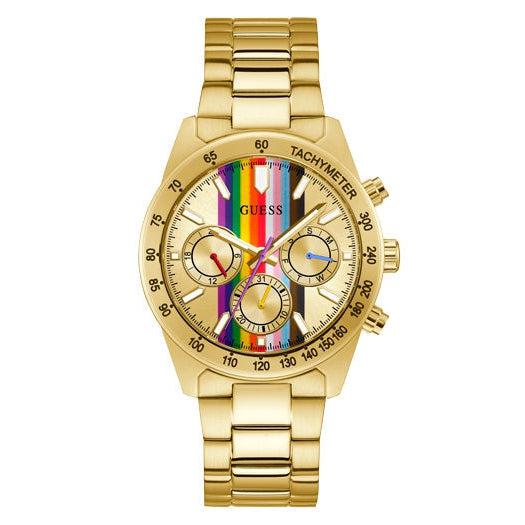 Guess Altitude Gold Tone Multi-Function Gents Watch GW0434G1