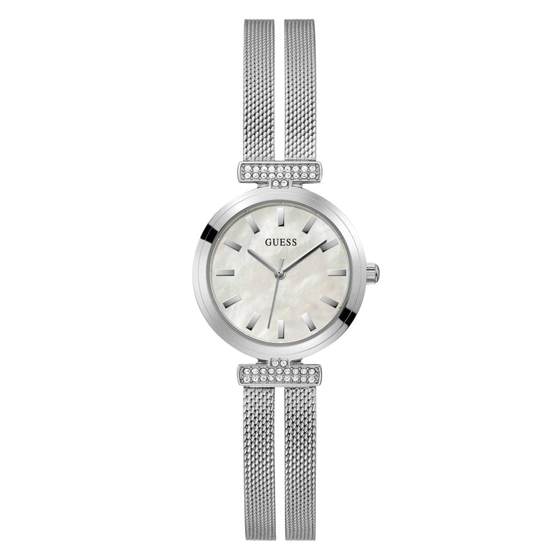 Guess Array Ladies Dress Silver Analog Watch GW0471L1