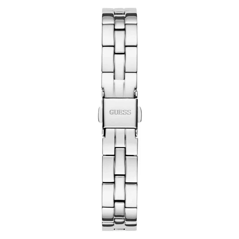 Guess Array Silver Dial Analogue Watch