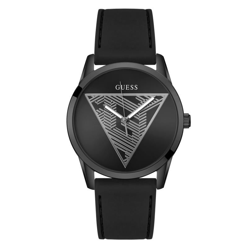 Guess Black Analog Watch with Triangle Dial