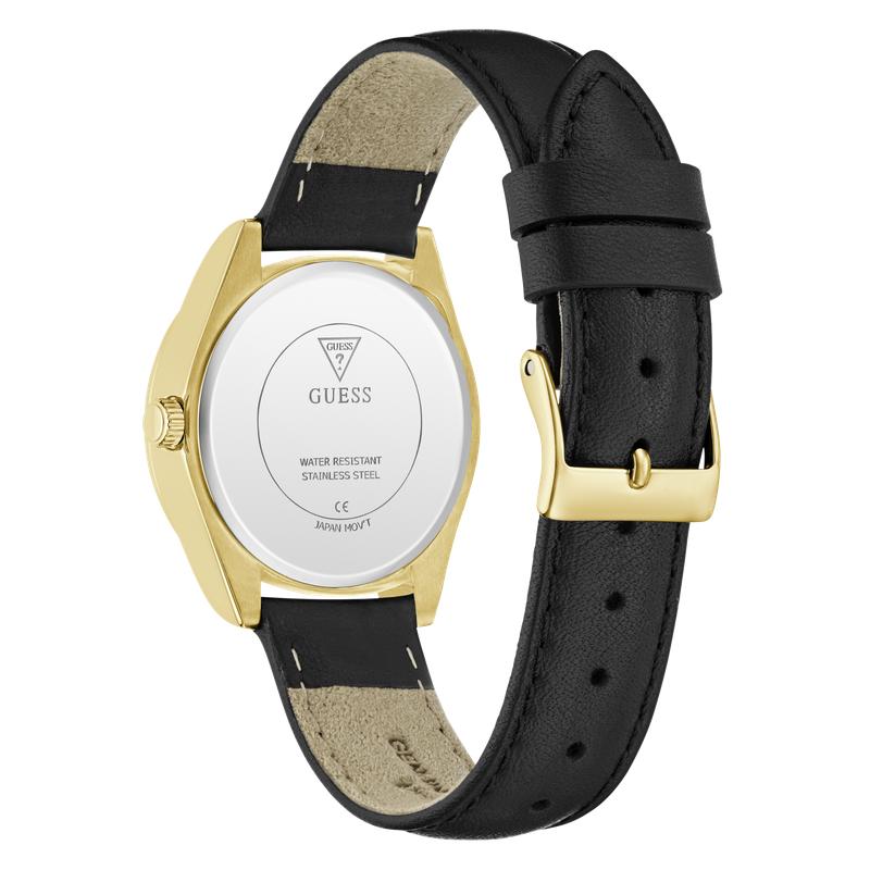 Guess Black Gold Tone Analog Watch