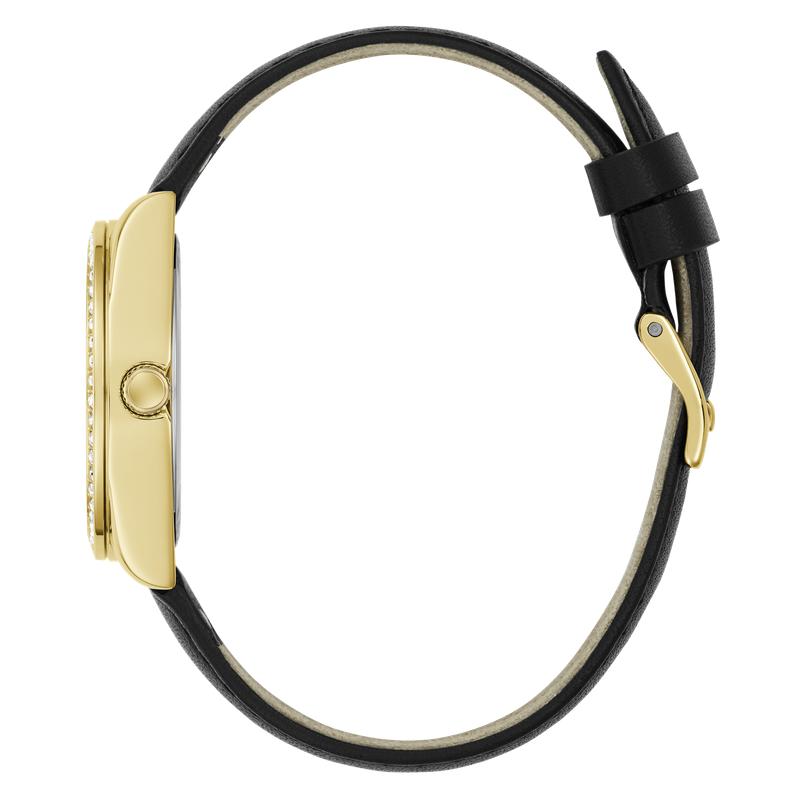 Guess Black Gold Tone Analog Watch