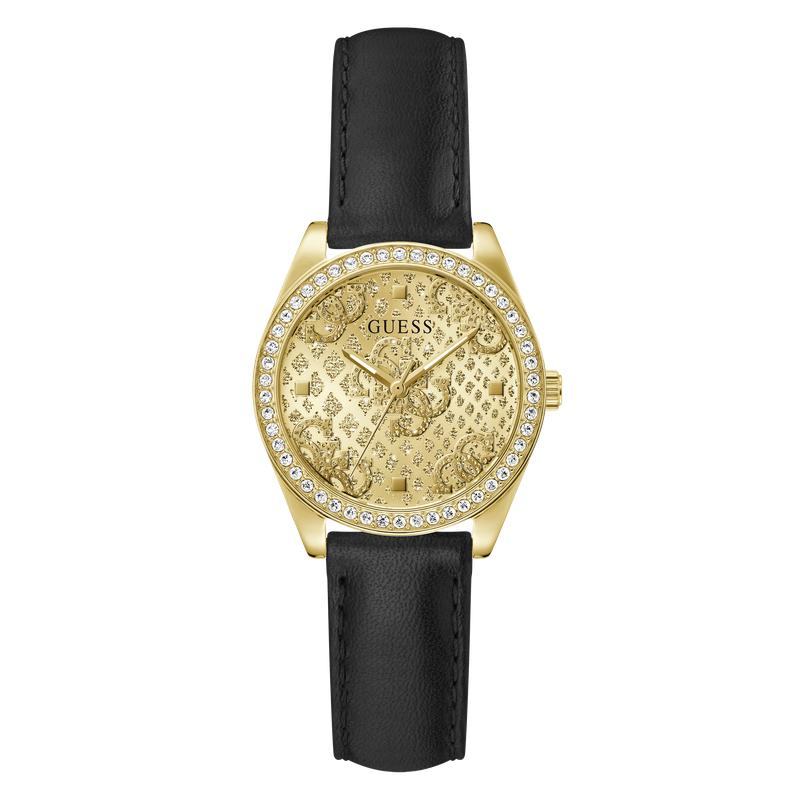 Guess Black Gold Tone Analog Watch