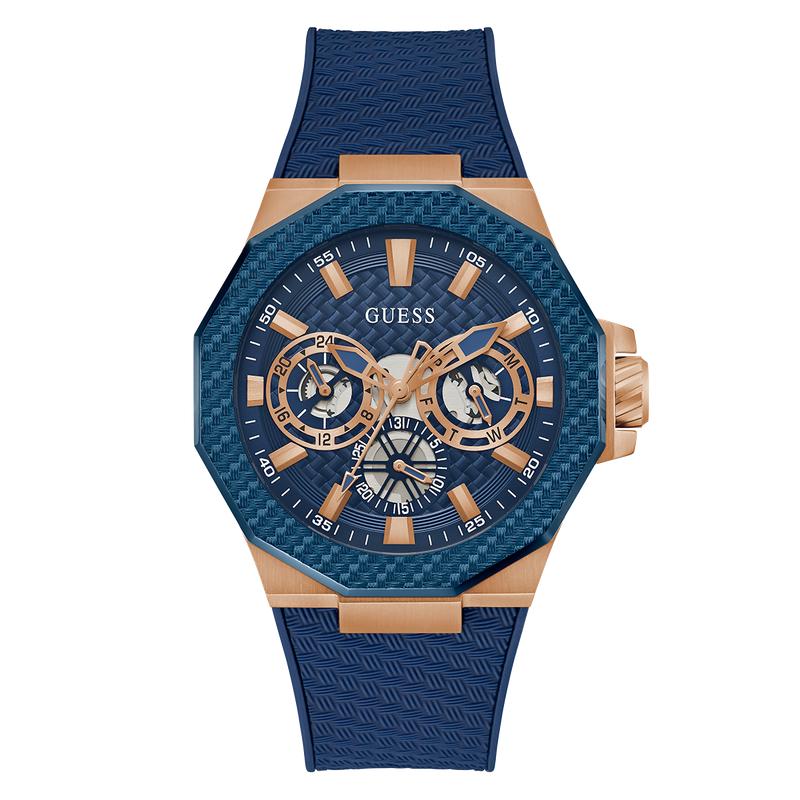 Guess Blue Rose Gold Watch