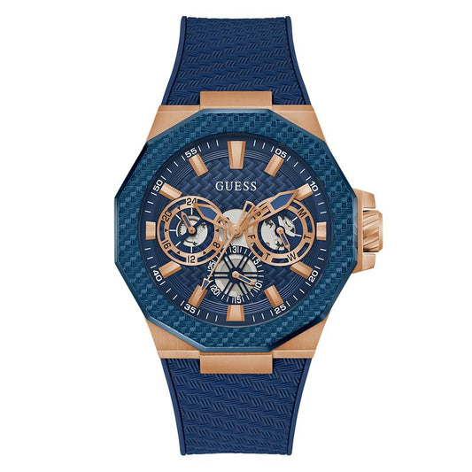 Guess Blue Rose Gold Watch