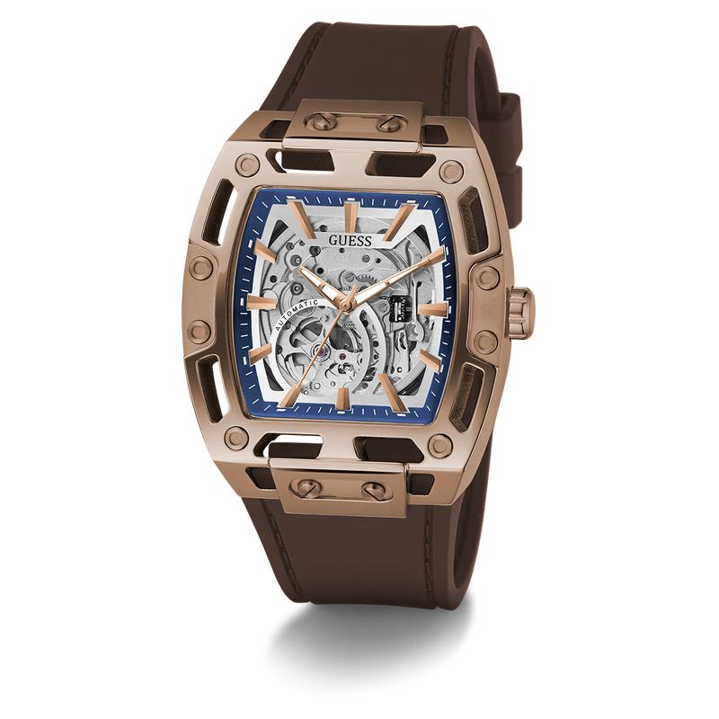 Guess Brown Coffee Automatic Luxury Watch