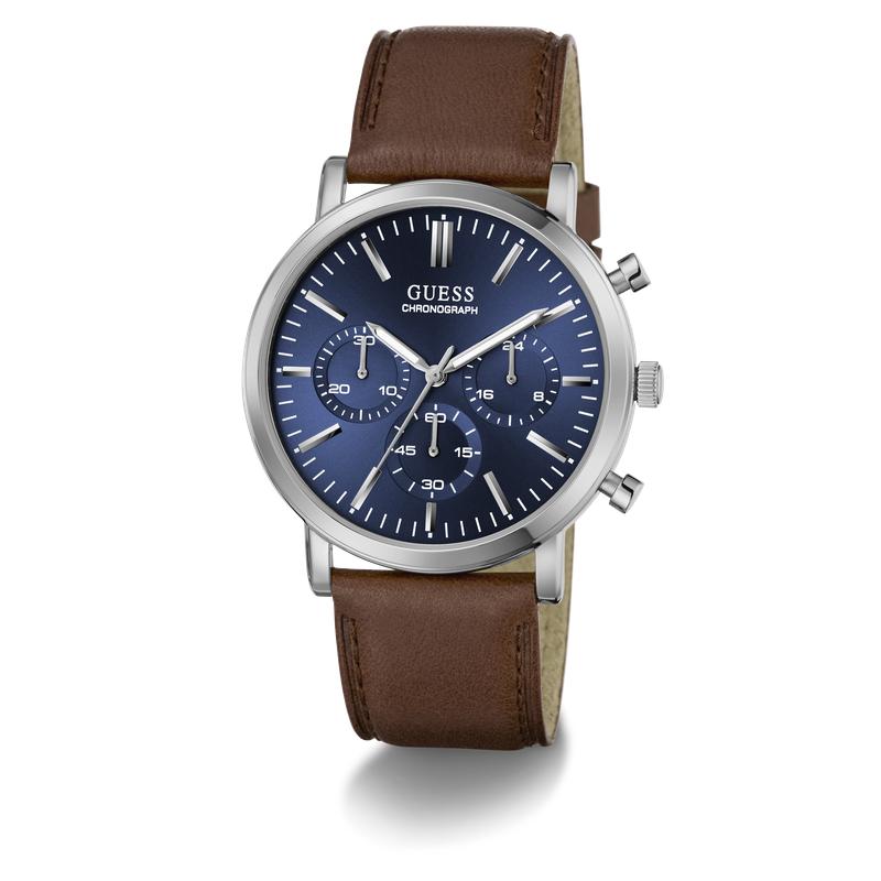 Guess Cassian Men's Chronograph Watch Silver