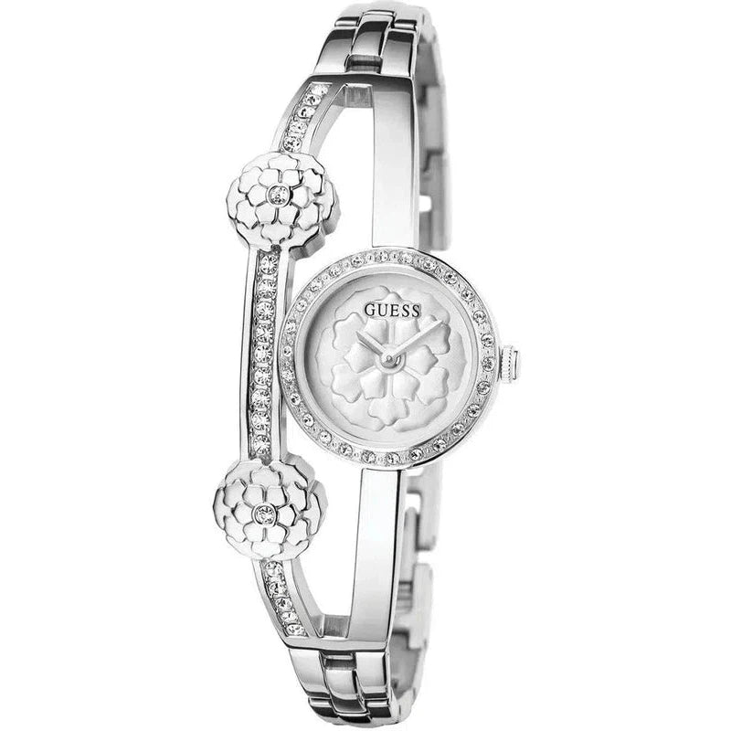 Guess Chloe Silver Dial Analogue Watch