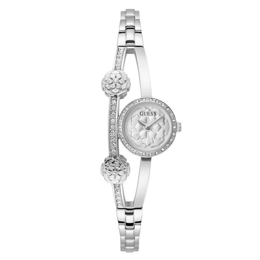 Guess Chloe Silver Dial Analogue Watch