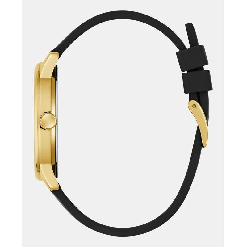 Guess Classic Black Gold Tone Analog Watch