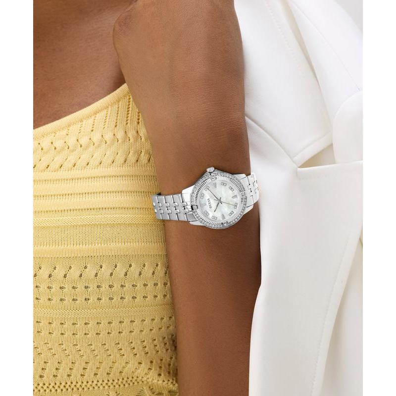 Guess Colette Silver Tone Analog Women's Watch