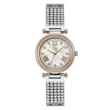 Guess Collection Gc Primechic Silver & Rose Gold Quartz Analog Ladies Watch Y47009L1MF