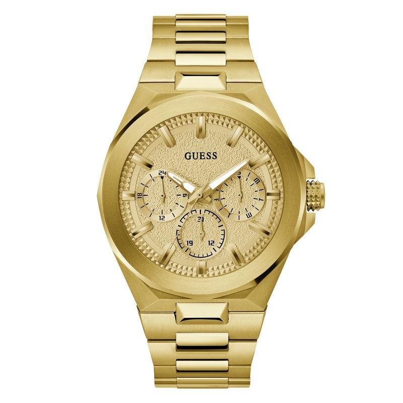 Guess Dashboard White Dial Multifunction Watch