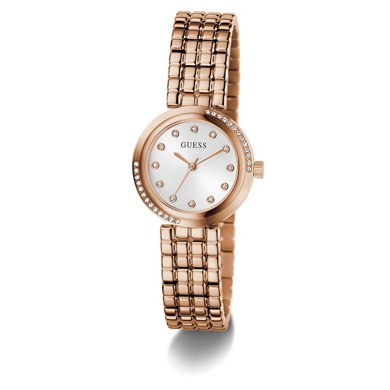 Guess Elegant Rose Gold Tone Analog Watch