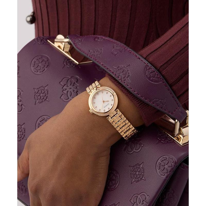 Guess Elegant Rose Gold Tone Analog Watch