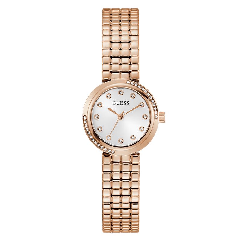 Guess Elegant Rose Gold Tone Analog Watch