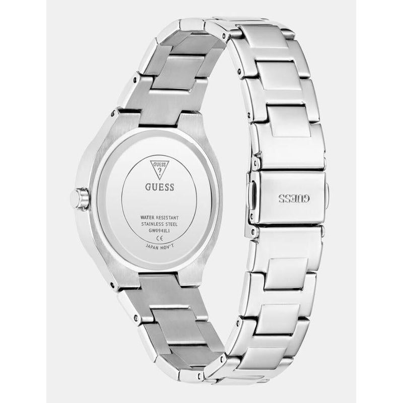 Guess Elegant Women's Silver-Tone Analog Watch