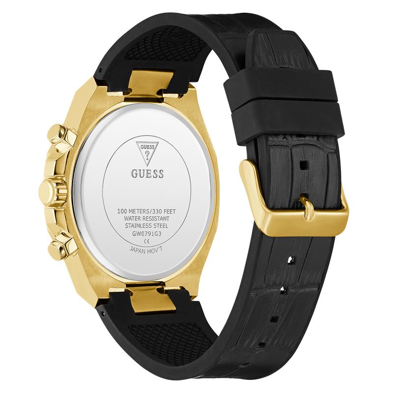 Guess Equity Black Gold Multifunction Watch