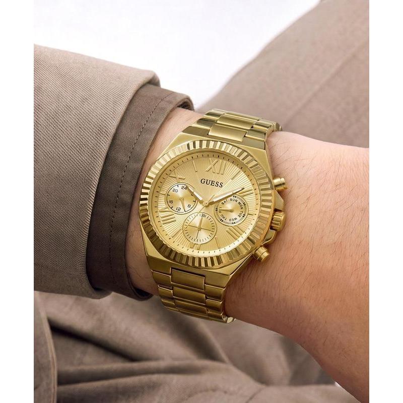 Guess Equity Men's Multifunction Watch Gold