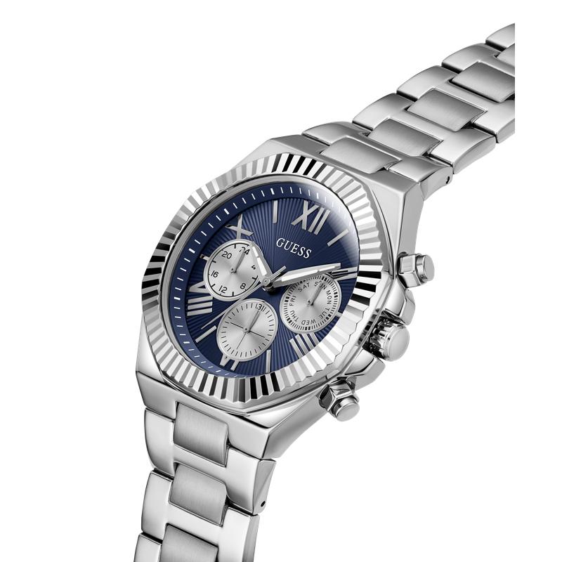 Guess Equity Men's Multifunction Watch Silver