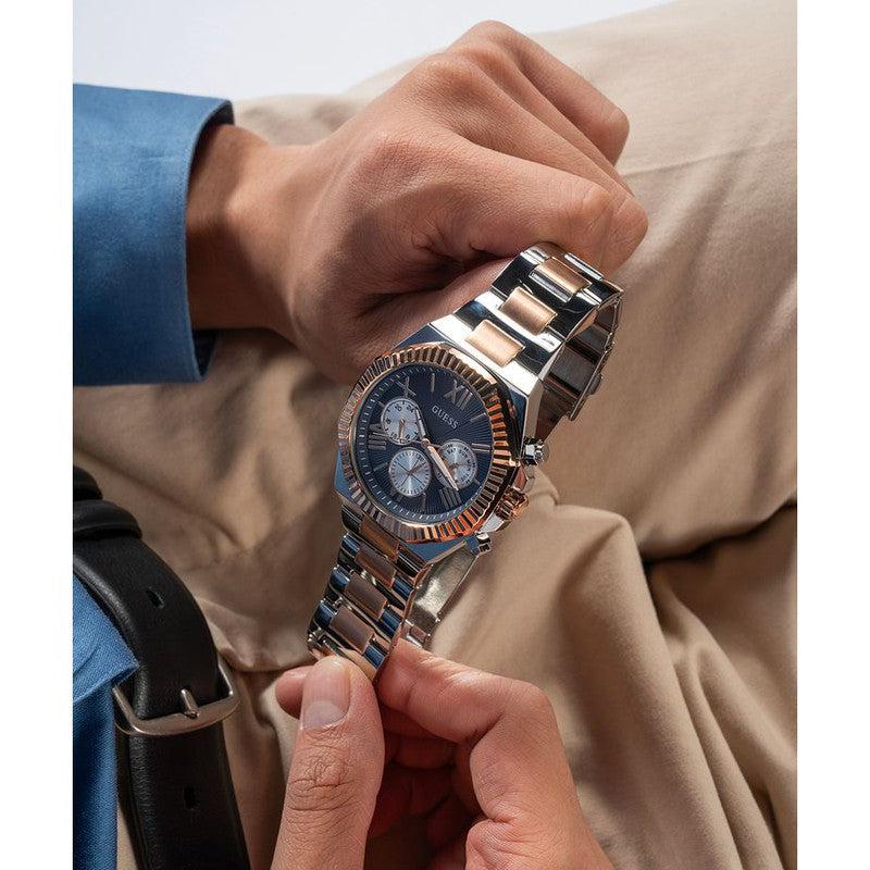 Guess Equity Navy Dial Multifunction Watch
