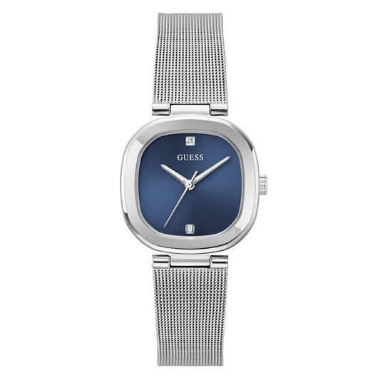 Guess Eve Blue Dial Analogue Watch