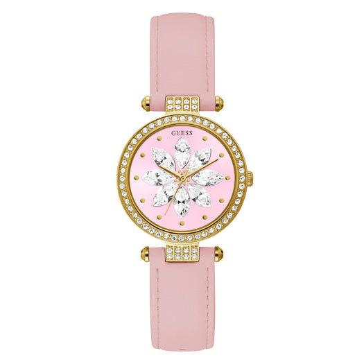 Guess Full Bloom Gold Tone Analog Ladies Watch GW0382L1