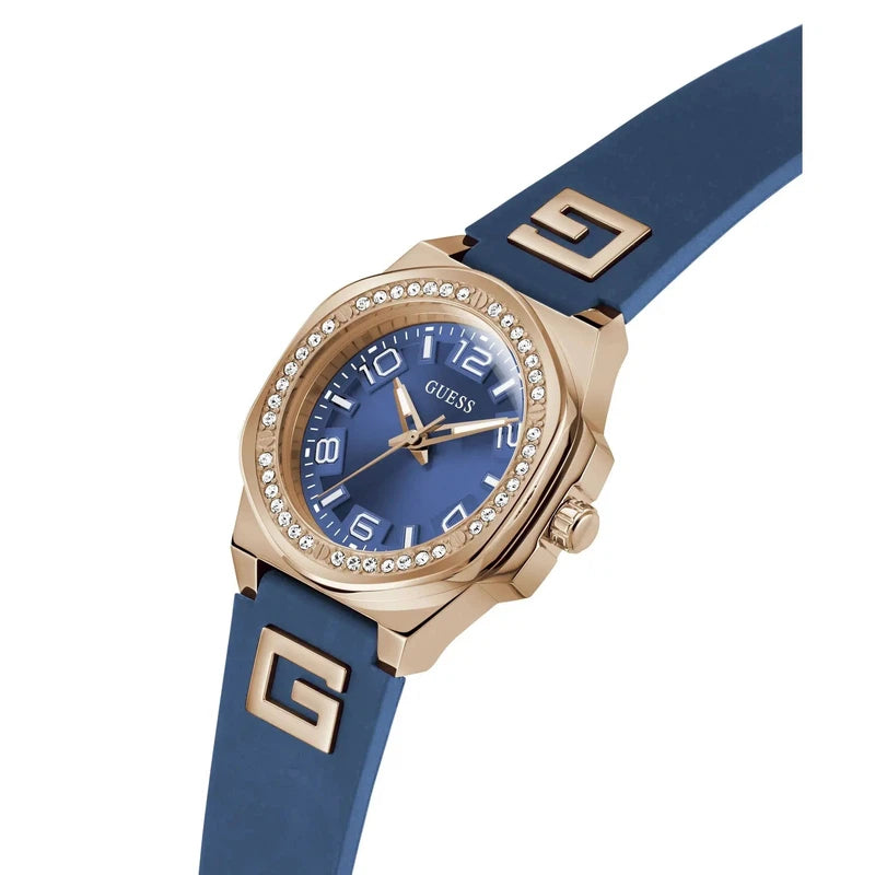 Guess G Hype Blue Dial Analogue Watch