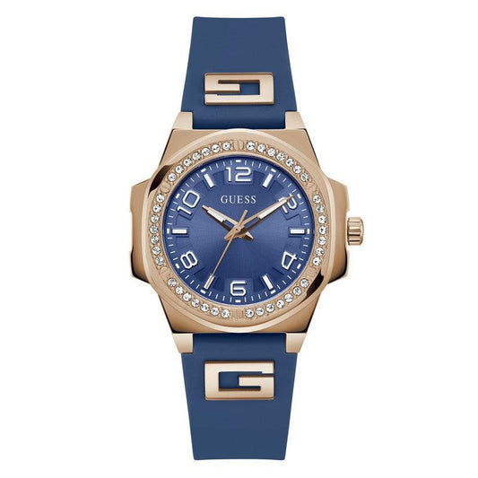 Guess G Hype Blue Dial Analogue Watch