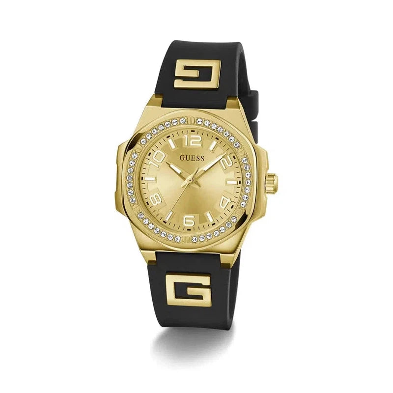 Guess G Hype Champagne Dial Analogue Watch