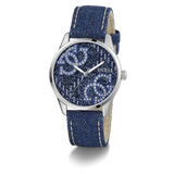 Guess G Stitch Blue Dial Analogue Watch