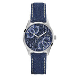 Guess G Stitch Blue Dial Analogue Watch