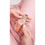 Guess Glitter Burst Rose Gold Tone Analog Ladies Watch GW0405L3