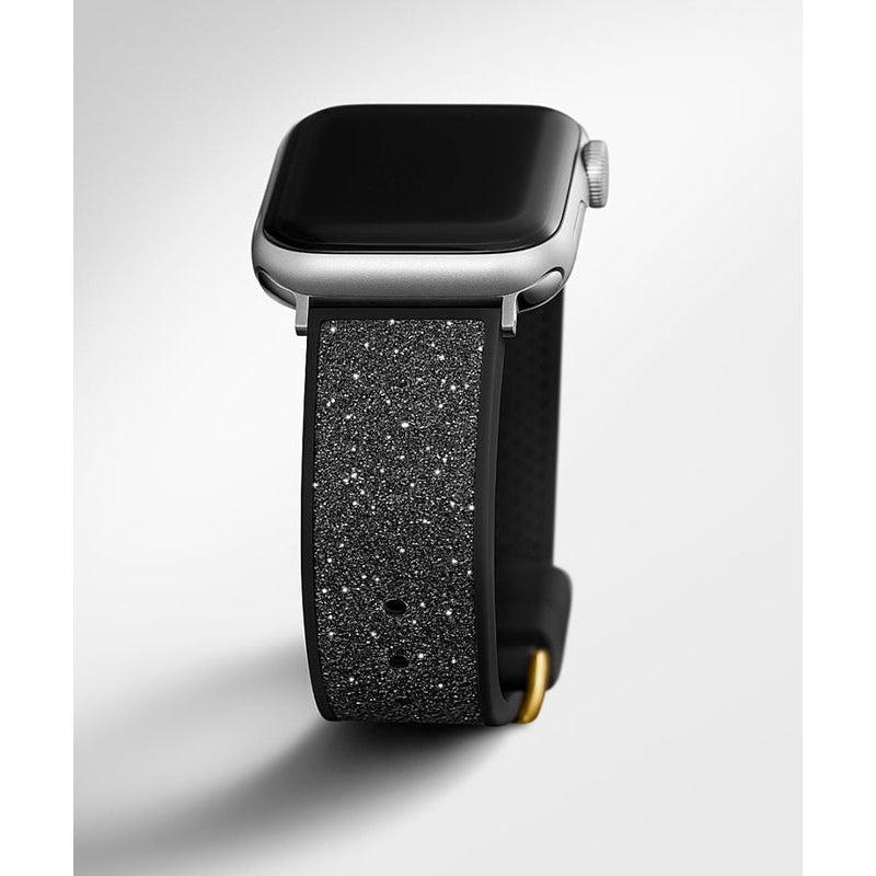 Guess Glitter Leather on Silicone Strap for Apple 38-40 mm Watch