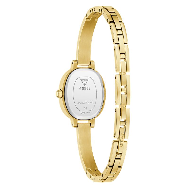Guess Gold Tone Ladies Analog Watch Champagne Dial