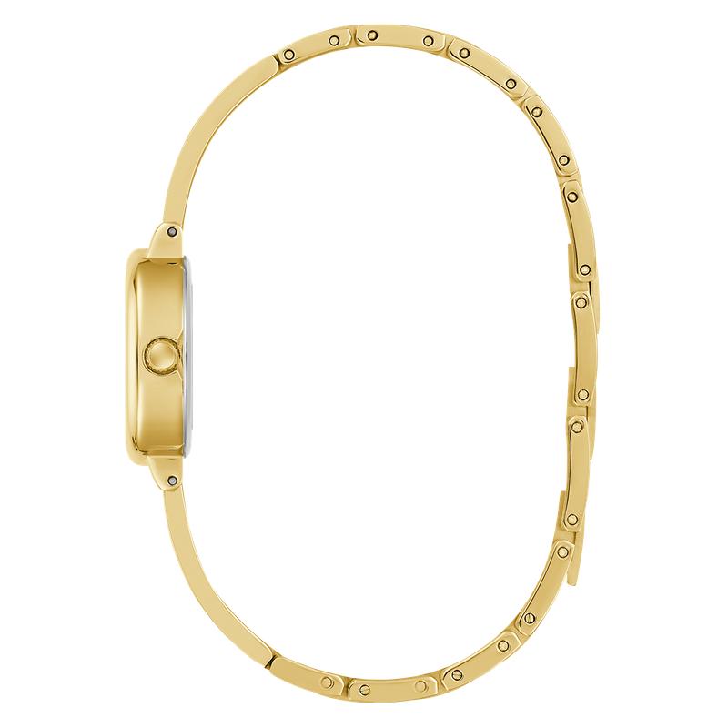 Guess Gold Tone Ladies Analog Watch Champagne Dial