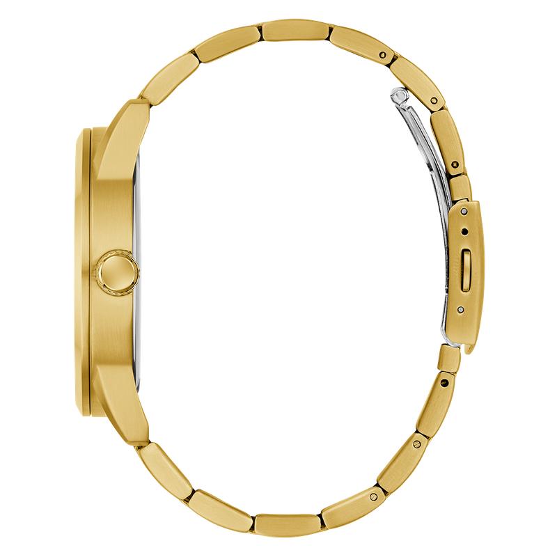 Guess Gold Tone Multi-Function Watch with Blue Dial