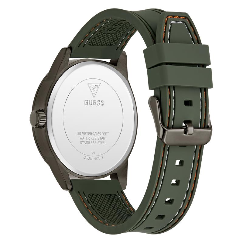 Guess Green Gunmetal Multi-Function Sport Stylish Watch