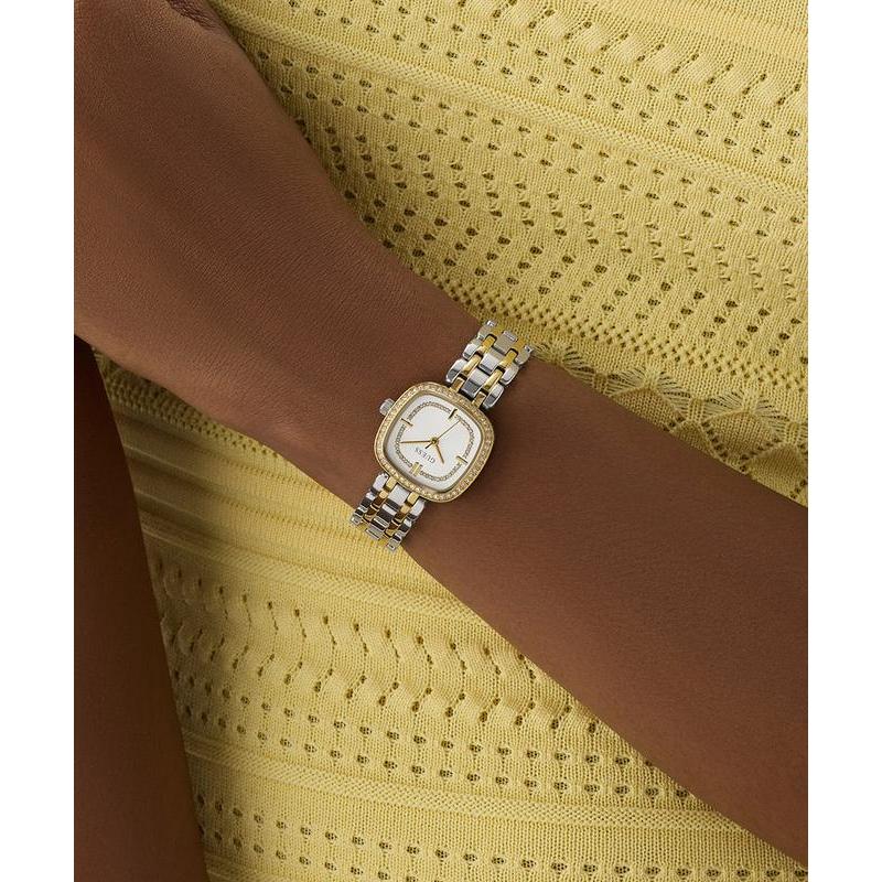 Guess Hazel 2-Tone Women's Analog Watch with Crystal Detailing