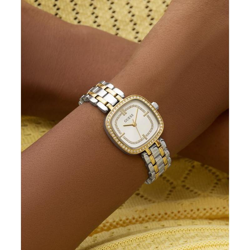 Guess Hazel 2-Tone Women's Analog Watch with Crystal Detailing