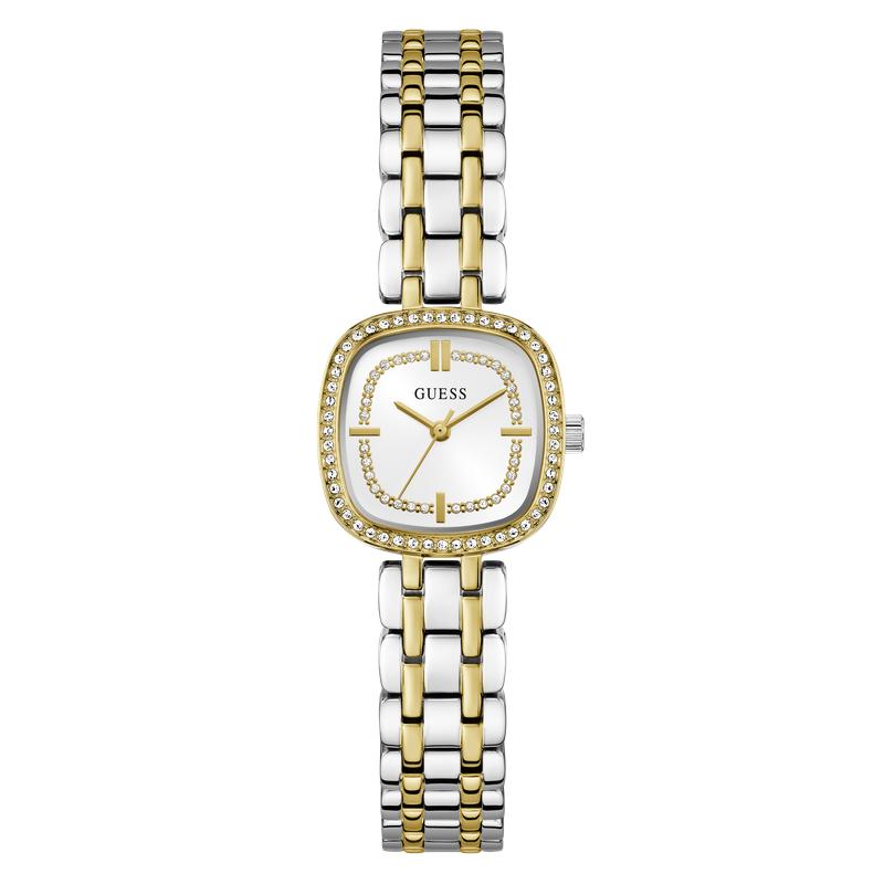 Guess Women\'s Gold and Silver Watch with Crystal Accents Guess Gold & Silver Two Tone Ladies Watch Adorned With  main image 3