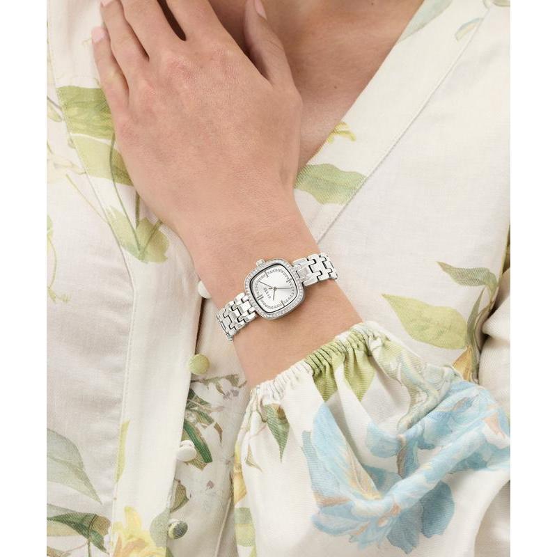 Guess Hazel Silver Tone Women's Analog Watch with Crystal Details