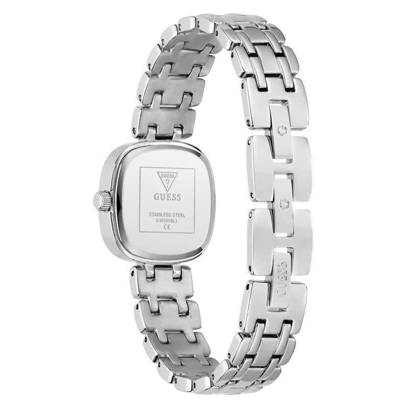 Guess Hazel Silver Tone Women's Analog Watch with Crystal Details